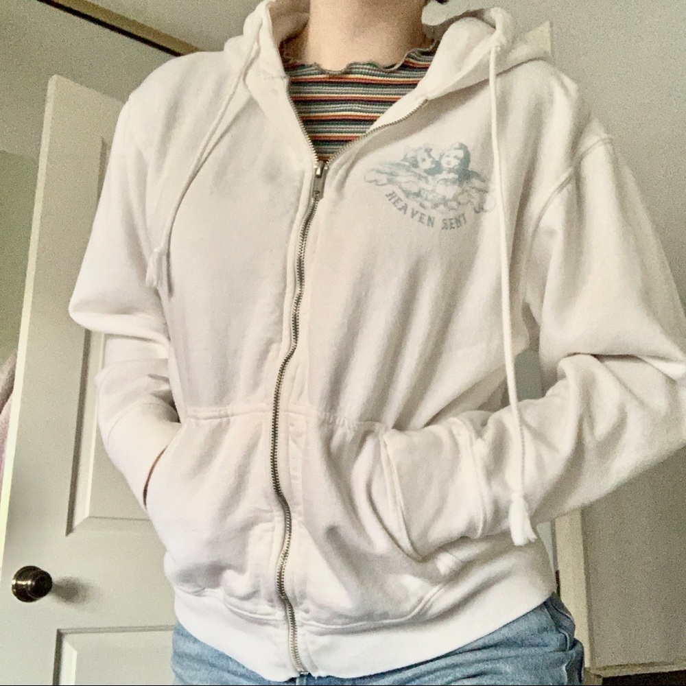Brandy Melville Heaven Sent oversized zip up